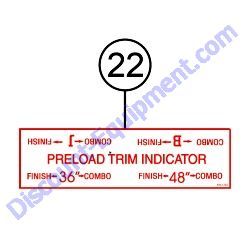 REF #22 - 1735 DECAL PRE-LOAD Multiquip Whiteman J3036H55 Walk-Behind Trowel