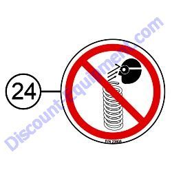 REF #24 - 23804 DECAL DO NOT DISASSEMBLE Multiquip Whiteman J3036H55 Walk-Behind Trowel