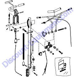 QXH QP VIBE CONTROL HANDLE ASSEMBLY Multiquip Whiteman J3036H55 Walk-Behind Trowel