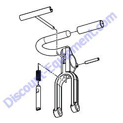 20390 TRIGGER QUICK PITCH ASSEMBLY Multiquip Whiteman J3036H55 Walk-Behind Trowel