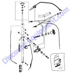 SXHP STANDARD VIBE CONTROL PRESENCE HANDLE ASSEMBLY Multiquip Whiteman J3036H55 Walk-Behind Trowel