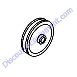 1910 PULLEY DRIVEN 40-TBR X 3/4" Multiquip Whiteman J36E2 Walk-Behind Trowel