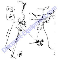 30204 PRO MAIN HANDLE ASSEMBLY Multiquip vPRO-Series Walk-Behind Trowel