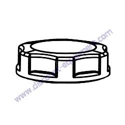 17620Z4H900 (17620Z4H030) CAP FUEL TANK CHROME PLATED Multiquip Whiteman J36 Series Walk-Behind Trowel