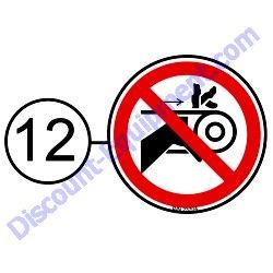 REF #12 - 23704 ISO DECAL GUARD WARNING 2.00" DIA Multiquip Whiteman J36 Series Walk-Behind Trowel