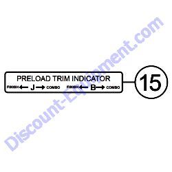 REF #15 - 1735 DECAL PRE-LOAD Multiquip Whiteman J36 Series Walk-Behind Trowel