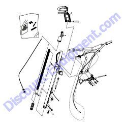 QXH HD QUICK PITCH VIBE CONTROL HANDLE ASSEMBLY Multiquip Whiteman J36 Series Walk-Behind Trowel