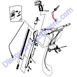 QXHP QUICK PITCH OPERATOR PRESENCE HANDLE ASSEMBLY Multiquip Whiteman J36 Series Walk-Behind Trowel