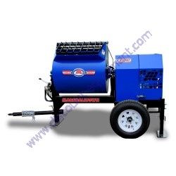 Marshalltown 1620MP13HPO Mortar/Plaster Mixer,1620MP, GX390 Honda, Hydraulic, Pintle Hitch, Outriggers - 27317