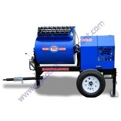 Marshalltown 1220MP5E1PO Mortar/Plaster Mixer, 1220MP, RAM, 5HP Electric 1 PH, Pintle Hitch/Outriggers - 27328
