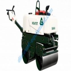 Sakai HS67ST Walk-Behind Roller, Double Drum, 25", 9.4 hp, Honda GX390 Engine