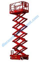 LGMG AS4650E Scissor Lift, Slab, Electric Motor Drive, 46' x 50" wide, Indoor/Outdoor