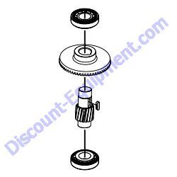 21853854INTER INTER PINION/GEAR KIT Multiquip Whiteman HHNG5 Ride-On Trowel