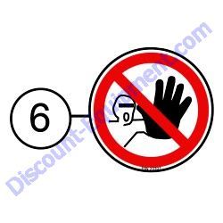 REF #6 - 23701 ISO DECAL ASK FOR TRAINING 2.00" DIA Multiquip Whiteman HHNG5 Ride-On Trowel