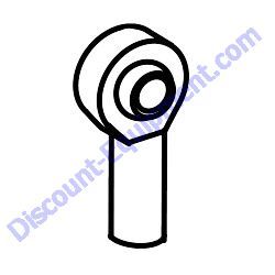 11143 ROD END 1/2-20 FEMALE RH Multiquip Whiteman HHNG5 Ride-On Trowel
