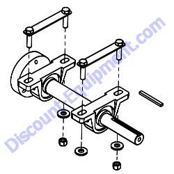 30108 DRIVE CROSS SHAFT ASSEMBLY Multiquip Whiteman HHNG5 Ride-On Trowel
