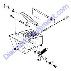 23896 ACCELERATOR PEDAL ASSEMBLY Multiquip Whiteman HHNG5 Ride-On Trowel