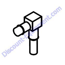 2912 FITTING 90 DEGREES 4BARB-1/4" FP Multiquip Whiteman HHNG5 Ride-On Trowel