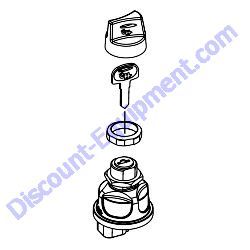 23959 SWITCH IGNITION WITH BOOT Multiquip Whiteman HHNG5 Ride-On Trowel