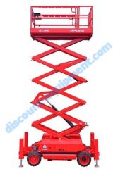 LGMG SR4069D Scissor Lift, Diesel Motor Drive, 40′ Platform Height, Rough Terrain, 800 lbs Platform Capacity
