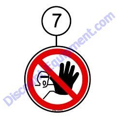 Ref #7 - 23701 DECAL ISO ASK FOR TRAINING 2.00" DIA Multiquip Whiteman HHXDF5 Ride-On Trowel