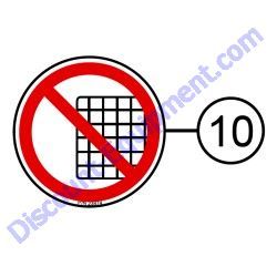 Ref #10 - 23874 DECAL DO NOT REMOVE GUARDS Multiquip Whiteman HHXDF5 Ride-On Trowel