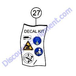 Ref #27 - 23859 DECAL KIT Multiquip Whiteman HHXDF5 Ride-On Trowel