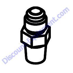 32350 FITTING STR -6MORFS X 1/4MP Multiquip Whiteman HHXDF5 Ride-On Trowel