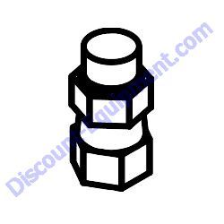 32633 STRAIGHT FITTING 6FORFS X 6MOR Multiquip Whiteman HHXDF5 Ride-On Trowel