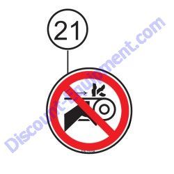 REF #21 - 23704 DECAL GUARD WARINING Multiquip Whiteman HTN27K HTN28K Ride-On Trowel
