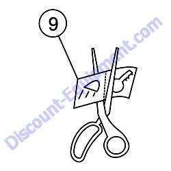 REF #9 - 2814 DECAL CONTROL PANEL Multiquip Whiteman HTN27K HTN28K Ride-On Trowel