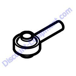 21944 ROD END 1/2-20 M RH WITH CUSTOM BALL Multiquip Whiteman HTN27K HTN28K Ride-On Trowel
