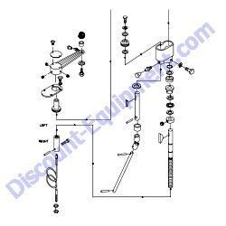 12386 TOWER ASSEMBLY LEFT TPC Multiquip Whiteman HTN27K HTN28K Ride-On Trowel