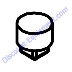 911329 FITTING PLUG 3/8 MP MAGNET Multiquip Whiteman HTN27K HTN28K Ride-On Trowel