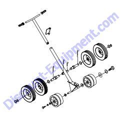 EMR2 E-Z MOVER ASSEMBLY Multiquip Whiteman HTN27K HTN28K Ride-On Trowel
