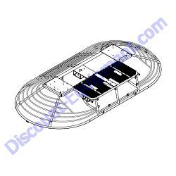 21318 FRAME MAIN Multiquip Whiteman HTN27K HTN28K Ride-On Trowel