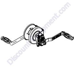 72127 Winch, manual 1500 lb. dual handle Generac Magnum MLT6SM-MLT6SK-MLT8SK Light Tower