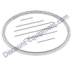 236841GT LENS WITH GASKET 16" Terex RL4 Vertical Mast Light Tower