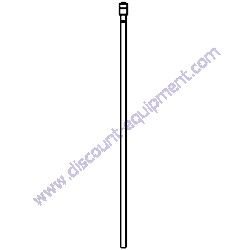 1265409GT FITTING 5/16 WITH TUBE 25.5 45D Terex RL4 Vertical Mast Light Tower