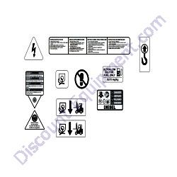 17979 Decal Safety Generac Magnum MLT6SM-MLT6SK-MLT8SK Light Tower