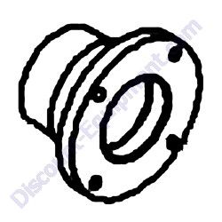 0200CO01TN Trunnion 4-Holes 3/8" TK Equipment MM6 MM8 MM10 Mortar Mixers