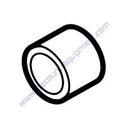 0200TU01TR Bushing 1" x 1-5/8" Transmission TK Equipment MM6/MM6P MM8/MM8P MM10 Mortar Mixer
