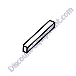 0200CC01TR Bull Gear Key 3/8 x 2 TK Equipment MM6/MM6P MM8/MM8P MM10 Mortar Mixers