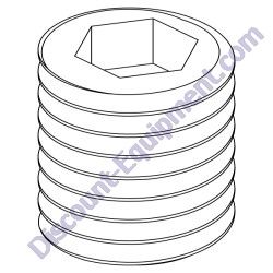 OPCR056038 SET SCREW 5/16 x 3/8 TK Equipment HM12 HM16 Mortar Mixer