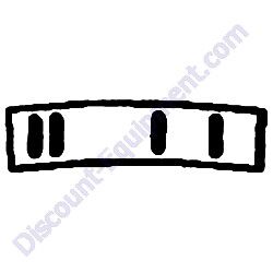 0201RF01AS Center Paddle Rubber Blade TK MM6 MM8 MM10 Mortar Mixers