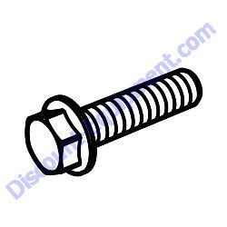 42347 SCREW HFS ZP M6-1.0 X 30 CLASS 8.8 Multiquip Whiteman HTX6H Ride-On Trowel