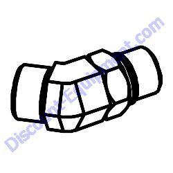 42939 FITTING 45 10MORFS X 10MOR Multiquip Whiteman HTX6H Ride-On Trowel