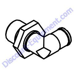 42959 FITTING DRAIN PLUG L 22MM X 1.5 Multiquip Whiteman HTX6H Ride-On Trowel