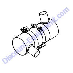 42602-10 EXHAUST CANISTER 4H50TIC DOC Multiquip Whiteman HTX6H Ride-On Trowel