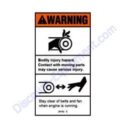 28162GT DECAL WARNING CRUSHING Terex RL4 Horizontal Mast Light Tower